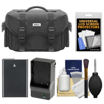Nikon 5874 Digital SLR Camera Case - Gadget Bag with EN-EL14 Battery + Charger + Accessory Kit for D3100, D3200, D3000, D5100, D5200, D5300