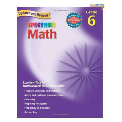 Spectrum Math, Grade 6