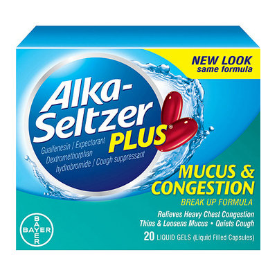 Bayer : Mucus & Congestion Break Up Formula Alka-Seltzer Plus
