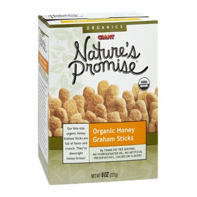 Nature's Promise Organics Giant Organic Honey Graham Sticks