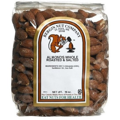 Bergin Fruit and Nut Company, Almonds Whole Roasted & Salted, 16 oz