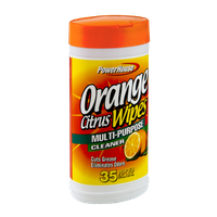 PowerHouse Orange Citrus Multi-Purpose Cleaner Wipes - 35 CT