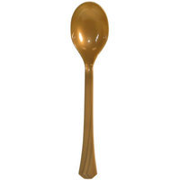 Hanna K Signature Hanna K. Signature 82966 Gold Heavyweight Plastic Soupspoon - 1224 Per Case