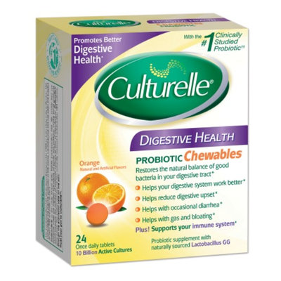 Culturelle Digestive Health Probiotic Orange Chewables - 24 Count