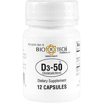 Bio Tech Pharmacal, Inc BioTech Pharmacal - D3-50 (50,000 IU) - 12 Count