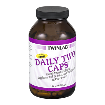 Twinlab Daily Two Caps Multiple Vitamin & Mineral Supplement Capsules - 180 CT