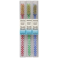 Swissco ToothBrush Natural Bristle Medium, 3-Count Pack