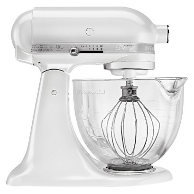KitchenAid Artisan Design Series 5 Qt Stand Mixer- Frosted Pearl