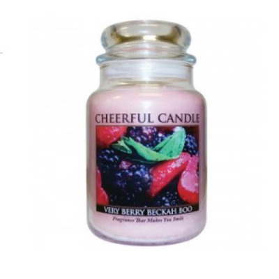 A Cheerful Candle JC82 15Oz. Very Berry Beckah Boo Signature Colonial Jar