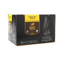 Marley Coffee Organic Real Cups Single Serve, Espresso Roast Lively Up