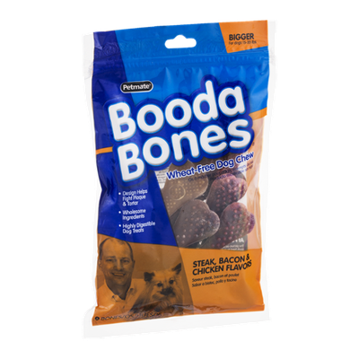 Petmate Booda Bones Steak, Bacon & Chicken Flavors - 9 CT