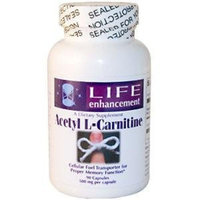 Life Enhancement Acetyl L-Carnitine, 500 mg, 90 Capsules