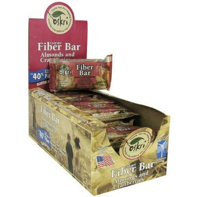 Oskri Organics Fiber Bar (Almonds and Cranberries) - 1.5oz by Oskri.