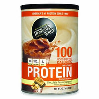 DESIGNER WHEY Protein Powder Supplement, Chocoalte Peanut Caramel, 12.7-Ounce Canister (Pack of 2)