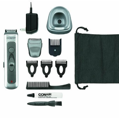 Conair GMT400 Switchcut 12 Piece Facial Grooming System, Silver