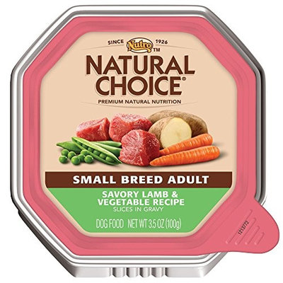 Nutro Natural Choice NATURAL CHOICE Small Breed Adult Savory Lamb and Vegetable Recipe Slices in Gravy Tray - 3.5 oz. (100 g)
