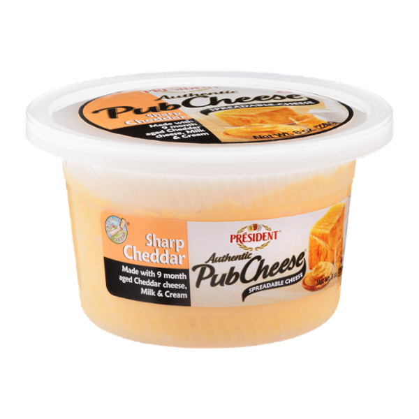 President Authentic Pub Cheese Sharp Cheddar Spreadable Reviews 2019