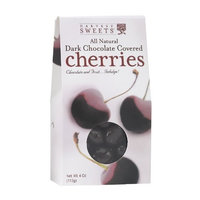 Harvest Sweets Dark Chocolate Covered Cherries, 4-Ounce (Pack of 6)
