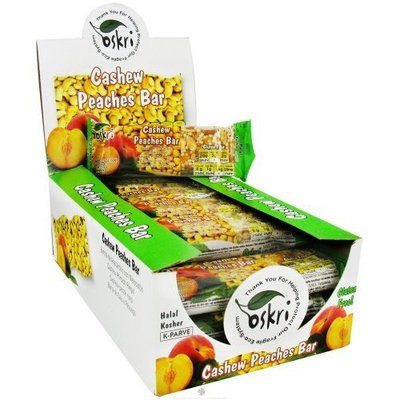 Oskri Organics Oskri Granola Ba Roasted Cashews Peach And Apricots 1.9-Ounce (Pack of 20)