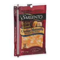 Sargento® Natural Blends® Cheddar-Mozzarella Cheese Slices