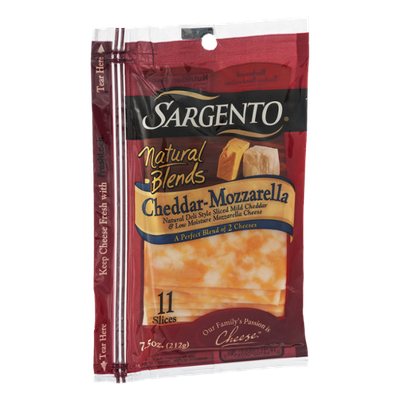 Sargento® Natural Blends® Cheddar-Mozzarella Cheese Slices