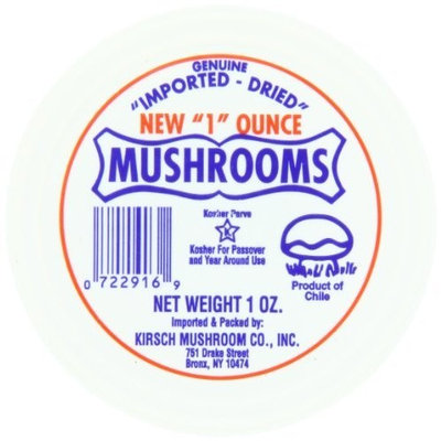 Kirsch Dried Mushrooms, 1-Ounce (Pack of 6)