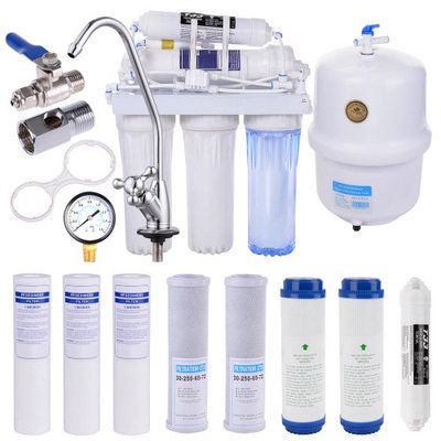 Yescomusa Oem 5 Stage Home Drinking Reverse Osmosis System PLUS Extra 8 Max Water Filters