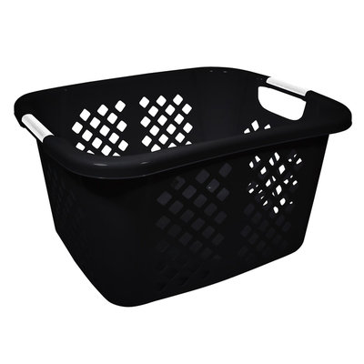 Hms Manufacturing Home Logic Diamond Pattern Laundry Basket Black - HMS MFG. CO.