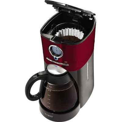 Mr. Coffee 12-Cup Programmable Coffeemaker, Red, BVMC-VMX36