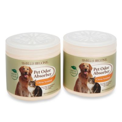 Smells BeGone Pet Odor Absorber Citrus Solid Air Freshener 15 oz. Jars (2-Pack)