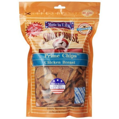 Smokehouse 100-Percent Natural Prime Chips Chicken Dog Treats, 16-Ounce