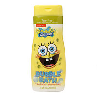 Spongebob SquarePants Tear-Free Bubble Bath, Tropical Tangerine, 24 oz