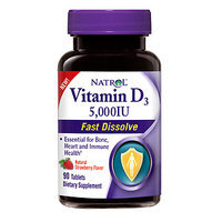 Natrol Vitamin D3 5,000IU Fast Dissolve Strawberry