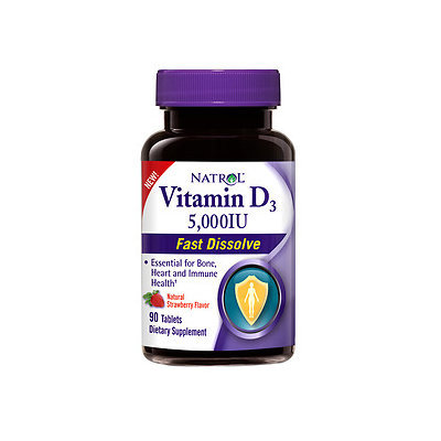 Natrol Vitamin D3 5,000IU Fast Dissolve Strawberry