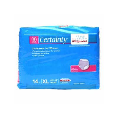 Walgreens Certainty Women's Underwear, Extra Large, 14 ea