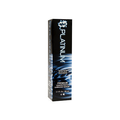Wet Platinum Premium Concentrated Lubricant Serum, Water Based, 3 oz