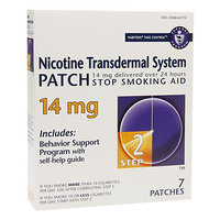 Habitrol Nicotine Transdermal System Stop Smoking Aid Patch, 14 mg, Step 2, 7 ea
