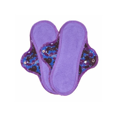 Lunapads Washable Cloth Menstrual Pads, Organic, Mini Pantyliner, 2 ea