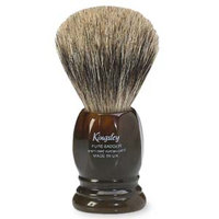 Kingsley For Men Pure Badger Shaving Brush, Tortoise