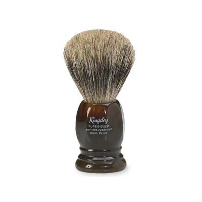 Kingsley For Men Pure Badger Shaving Brush, Tortoise