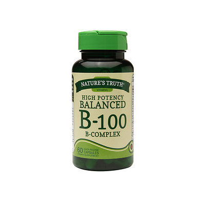 Nature's Truth High Potency Balanced B-100 B-Complex, 60 ea