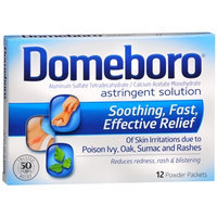 Domeboro Astringent Solution Powder Packets, 12 ea