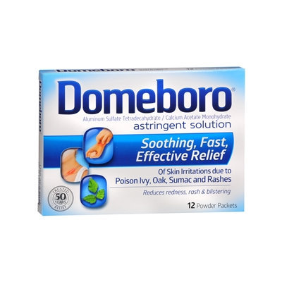 Domeboro Astringent Solution Powder Packets, 12 ea