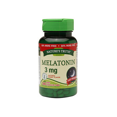 Nature's Truth Melatonin 3mg, Berry, 180 ea