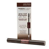 Mineral Fusion - Gray Root Concealer For Hair Dark Brown - 0.28 oz.