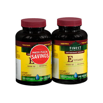 Finest Natural Vitamin E 1000 IU, 2 pk, 100 ea