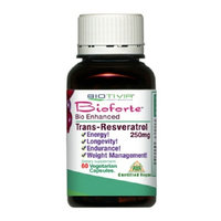 Biotivia Bioforte Trans-Resveratrol 250 mg Dietary Supplement Capsules