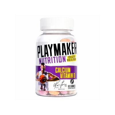 Playmaker Nutrition Vitamin D Plus Calcium Gummies for Teens