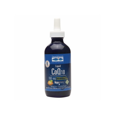 Trace Minerals Research Liquid CoQ10 100mg, Tangerine, 4 oz