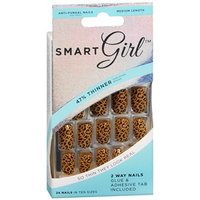 Smart Girl 2 Way Nails, SG05 Animal Print, Medium Length, 24 ea
